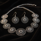 Dandelion Metal Choker : Silver