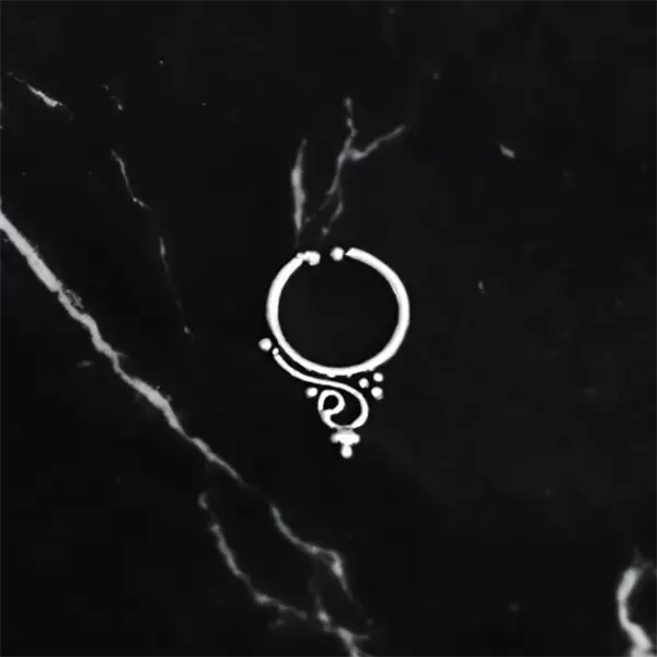 Tila - 925 Sterling Silver Clip-On Septum Ring