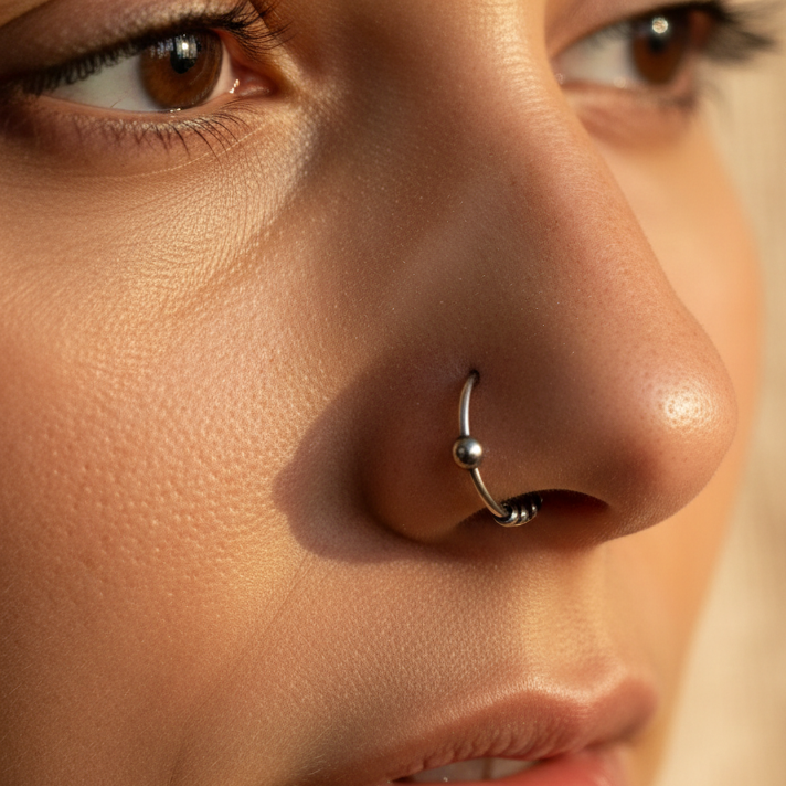 Bare Loop Nose Ring