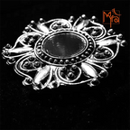 Flower Shaped Mirrorwork Ring