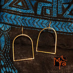 Bird Cage Brass Wire Earrings