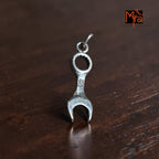 Handcrafted pure silver spanner pendant online India MYRA