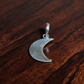 Silver Crescent Moon Pendant 92.5 sterling silver MYRA