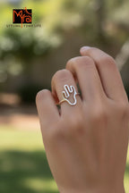Abstract Cactus Ring