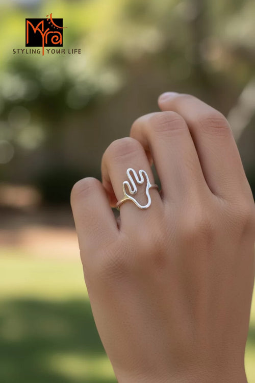 Abstract Cactus Ring