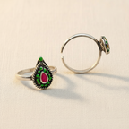 Teardrop Shaped Enamel Ring