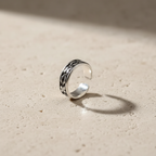 Oxidised Butterfly Toe Ring