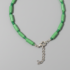 Pipe & Bead Anklet : Green