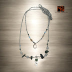 Silver Bead Chain Necklace – German Silver Layered Necklace