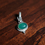 Green Onyx Emerald Mist Pendant 92.5 sterling silver MYRA