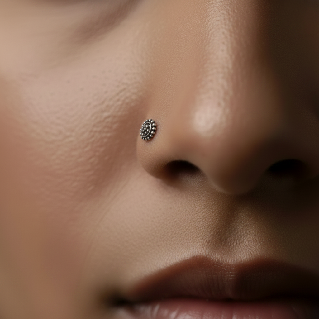The Dotted Teardrop Nosepin (Stick)