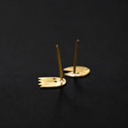 Khel - Pacman Brass Ear Studs