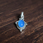 Chalcedony Blue Haze Pendant 92.5 sterling silver MYRA