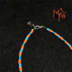 Plain Beaded Anklet : Multicolor