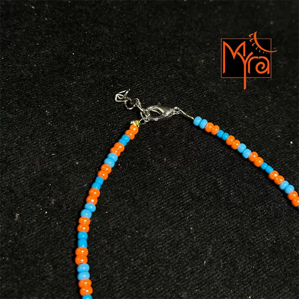 Plain Beaded Anklet : Multicolor