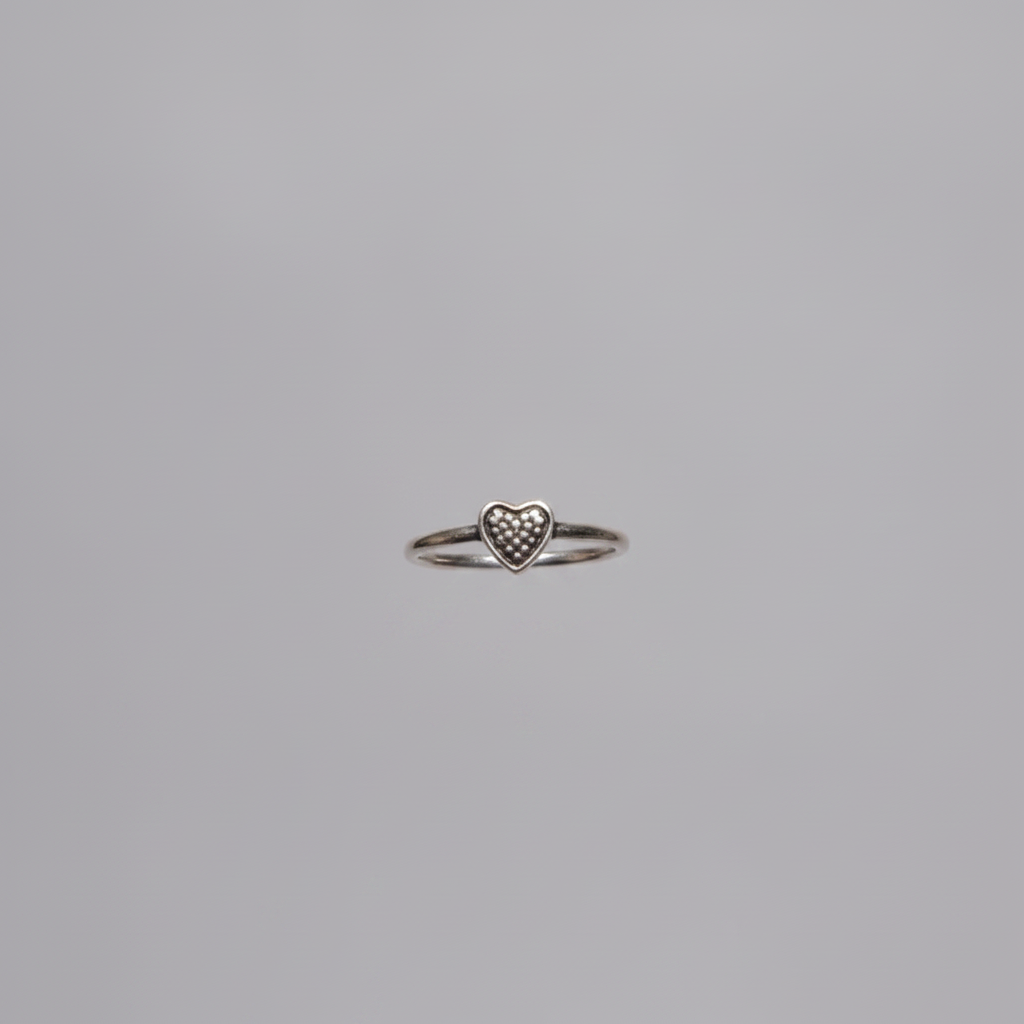 Minimalist Heart Toe Ring – Handcrafted Adjustable 925 Sterling Silver Toe Ring