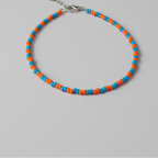 Plain Beaded Anklet : Multicolor