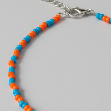 Plain Beaded Anklet : Multicolor