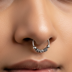 Maatra - 925 Sterling Silver Clip-On Septum Ring