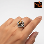 Tiger’s Eye Band Ring