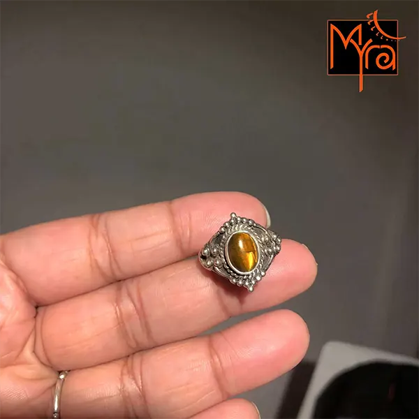 Tiger’s Eye Band Ring