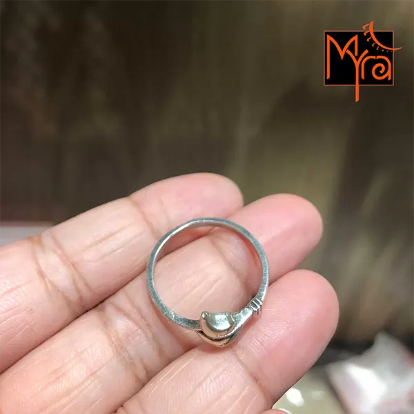 Double Leaf Band Ring