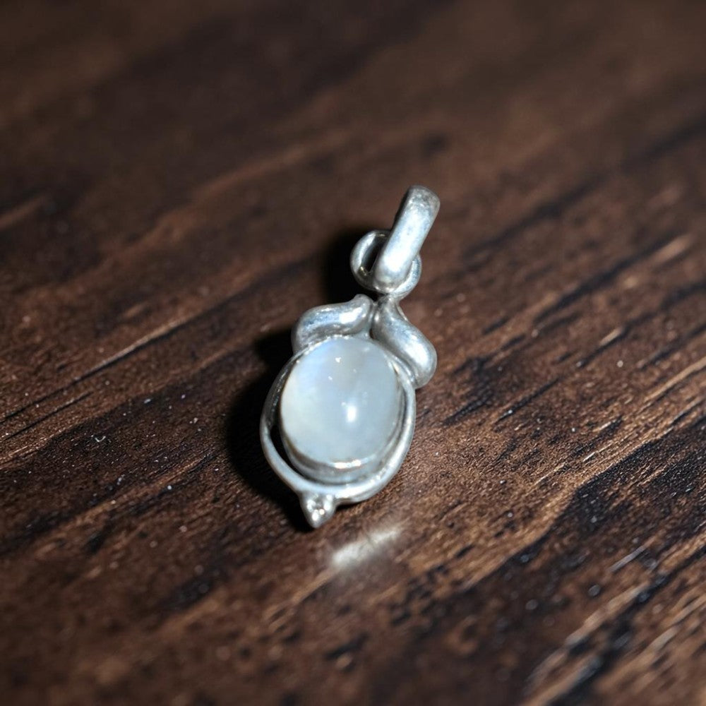 Moonstone Lunar Glow Pendant 92.5 sterling silver MYRA