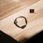 Woven Line Nose Ring 92.5 sterling silver pure silver MYRA