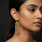 Rang - Rainbow Cut-Out Brass Earrings
