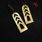 Rang - Rainbow Cut-Out Brass Earrings