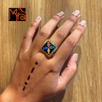 Maachh Handpainted Ring