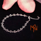 Rose Charm Metal Bracelet