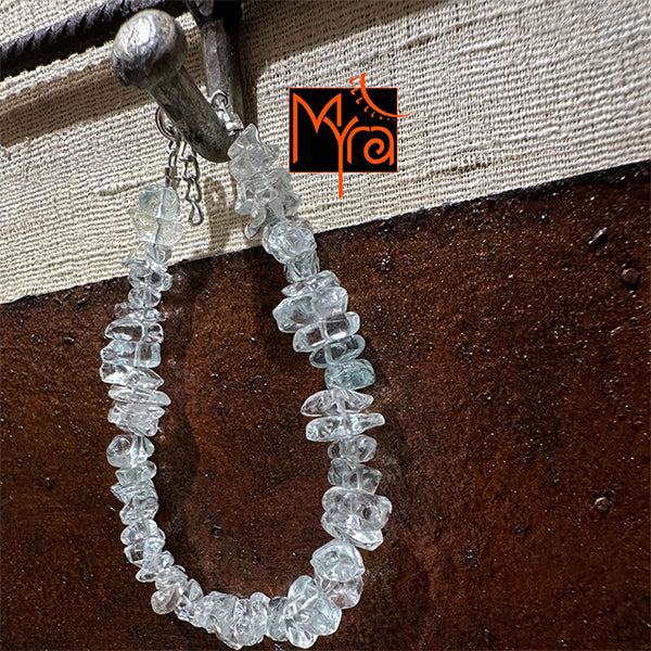 Uncut Stone Bracelet : Transparent