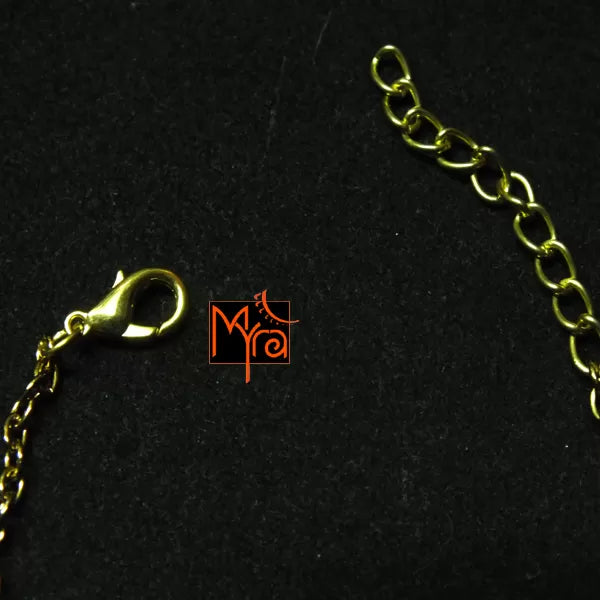 Metal Owl Charm Bracelet (Golden)