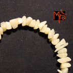 Off White Uncut Stone Bracelet