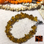 Uncut Stone Bracelet : Goldenish Yellow