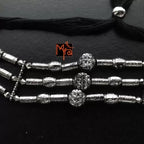 Circle within Circle Pattern Choker : Silver