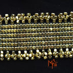 Golden Multiple Metal Beaded Adjustable Choker