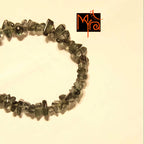Translucent Black Uncut Stone Bracelet