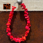 Uncut Stone Bracelet : Candy Red