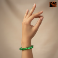 Uncut Stone Bracelet : Lime Green