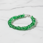 Uncut Stone Bracelet : Lime Green