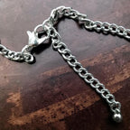 Six Layer Beaded Necklace with Hanging Charms : Turquoise