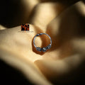Knotted Grace Clip-On Septum Ring 92.5 sterling silver no piercing MYRA