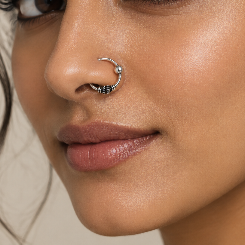 Gem Duo Nose Ring