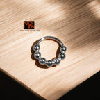 Bold Coil Nose Ring 92.5 sterling silver pure silver nosepin MYRA