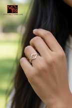 Open Diamond Outline Ring