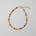 Plain Multicolor Beaded Anklet