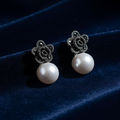 Marcasite Tops with Single Pearl