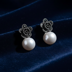 Marcasite Tops with Single Pearl